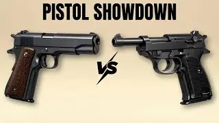 American vs German Pistols Used in World War Two
