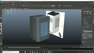 Costway Air conditioner 3D modelling in Maya || Part_A