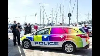POLICE FORCED TO REMOVE RAINBOW CARS