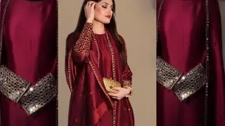 Most beautiful mirror work sleeves designs ✨️ latest hand embroidery designs// beads work design 