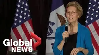 U.S. 2020 presidential hopeful Elizabeth Warren tests the waters in Iowa