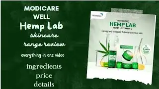 Modicare Hemp Lab Skincare Range Benefits | Product info