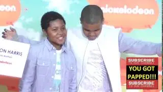 Theodore Barnes and DeVion Harris at the 2016 Kids' Choice Awards
