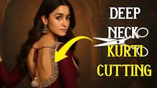 Deep Neck Kurti Cutting & Stitching | Perfect Fit | Shabbir Master Style | EqraDesignerStudio