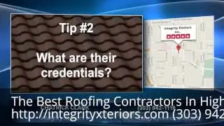 Roofing Contractor Highlands Ranch
