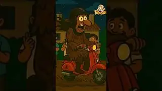 scooter vali chudail #cartoon #cartoonstories #comedy #toonature #funny #animation #aicartoons
