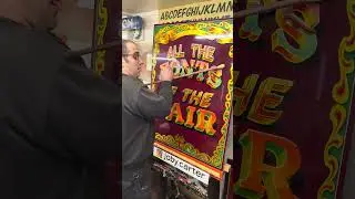 How to work with a palette and mahl stick when you signwrite