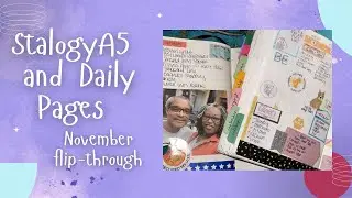 Stalogy 365 A5 Planner & Daily Pages Flip Through | NOVEMBER (no sticker kit)