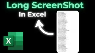 how to take long screenshot in excel