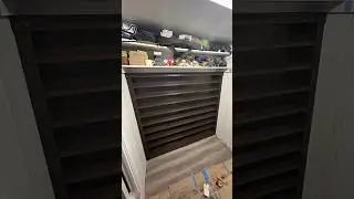 Closet makeover into shave den!