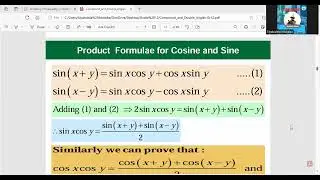 Proofs of compound and double angles