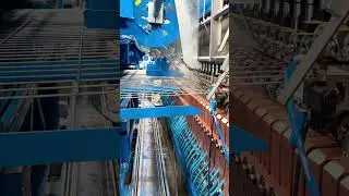 Fully automatic fence mesh welding production line #weldedmeshmachine #machine
