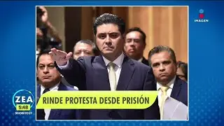 Rogelio Franco Cast&aacute;n rinde protesta como diputado desde prisi&oacute;n | Noticias con Francisco Zea