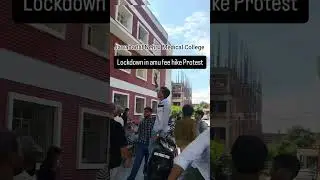 lockdown in AMU fee hike protest 🪧##PMC..