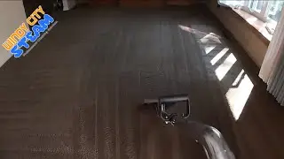 Cleaning A Room Of Dark Vinyl Carpet - Carpet Cleaning Video