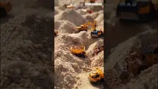 How a Mini Truck and Mini Excavator Work Together at a Sand Site