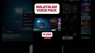Malayalam voice pack in bgmi | how to set Malayalam voice in bgmi|how to change malayalam voice bgmi