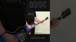 ⚡AC/DC - Back In Black 🖤 (Fast Riff) #acdc #short #shorts #guitarlesson