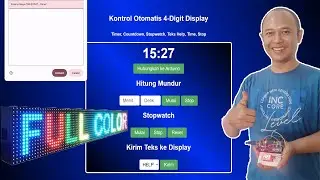 Web API Arduino + Arduino : Kontrol LCD LED 4 Digit Display Time -Countdown - Stopwatch - Teks