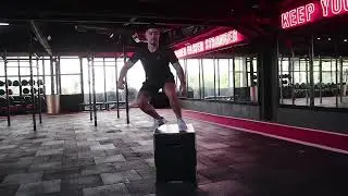Ejercicio Box Jump Over / Salto pasando la caja