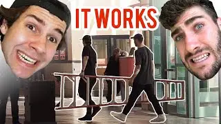 I Tried David Dobrik's Ladder Trick... (here's what happened)