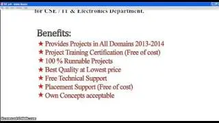 2013-2014 IEEE Final Year Projects @ Porur