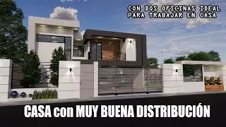 CASA CON MUY BUENA DISTRIBUCIÓN🏠✨ - Con dos oficinas ideal para trabajar en casa
