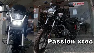 New Passion Pro XTec Full Detailed Review | HERO PASSION XTEC | LED Headlight⚡ Spec Exhaust Sound