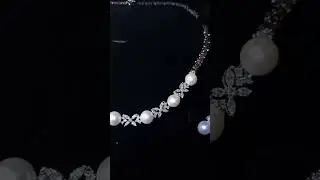 pearl diamond necklace bridal jewellery