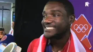 Gatlin en Bolt over Churandy Martina
