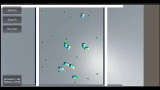 Food seeking behavior from evolved neural network
