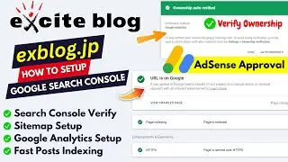 How To Setup Exblog jp with Google Search Console | Indexing your Exblog Posts in Search Console
