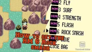 Get the HM 6 Rock smash in Pokemon emerald 😀🤔😀