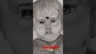 Trying To Draw BABY FACE 👶🏻🤗👀#pencilsketch#portrait#drowing