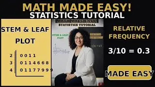 Stem and Leaf Plots and Relative Frequency Explained | Statistics Tutorial