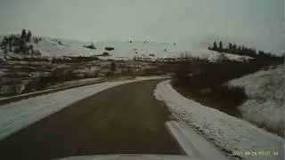 Dash Cam capture : Golden Eagle - near miss.