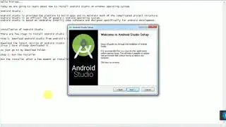 How to install Android studio on windows ?