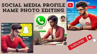 social media profile name photo editing | viral 3d social media profile photo editing @HWTV-ds6jj