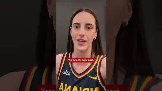 Caitlin Clark Reporting Live from Media Day 🎤