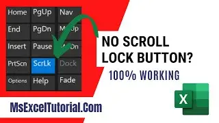 How to Turn Off Scroll Lock in Excel Without Scroll Lock Key
