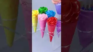 Fancy Rainbow Ice Cream Corn Ideas #shorts