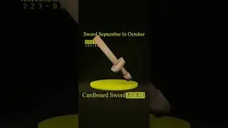 Cardboard Sword - Day 5 - Sword September in October #3dmodel #blender #gaming #magicitems #sword