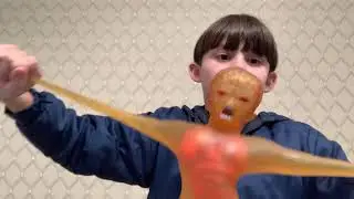 Testando o boneco strech armstrong achei massa!🤩