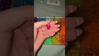 My Kandi Halloween Costume 🎃 | Rave Kandi Outfit Idea  #bracelet #kandi #kandikid