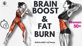 15-Min Achievable Anti-Aging Toning Workout | Low Impact & Cognitive Boost (Women 50+)