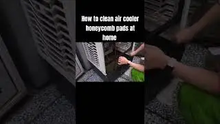 Clean honeycomb pads at home | air cooler cleaning #aircooler #honeycomb #cleaninghacks #athome