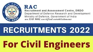 DRDO Recruitments 2022 for Civil Engineers | Government Jobs for Civil Engineers
