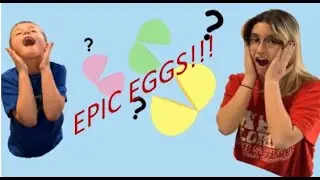 Crazy Kids Open Epic Eggs! Major Surprise!