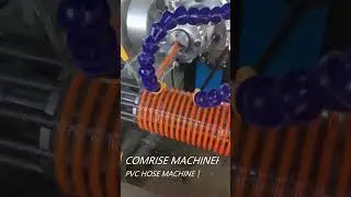 PVC plastic reinforced hose production line #pvcpipemachine
