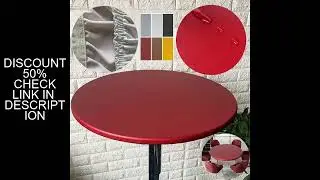 Weding Round Table Cover Waterproof Case for Dining Table Oil-Proof Elastic Tablecloth Fitted Weddin